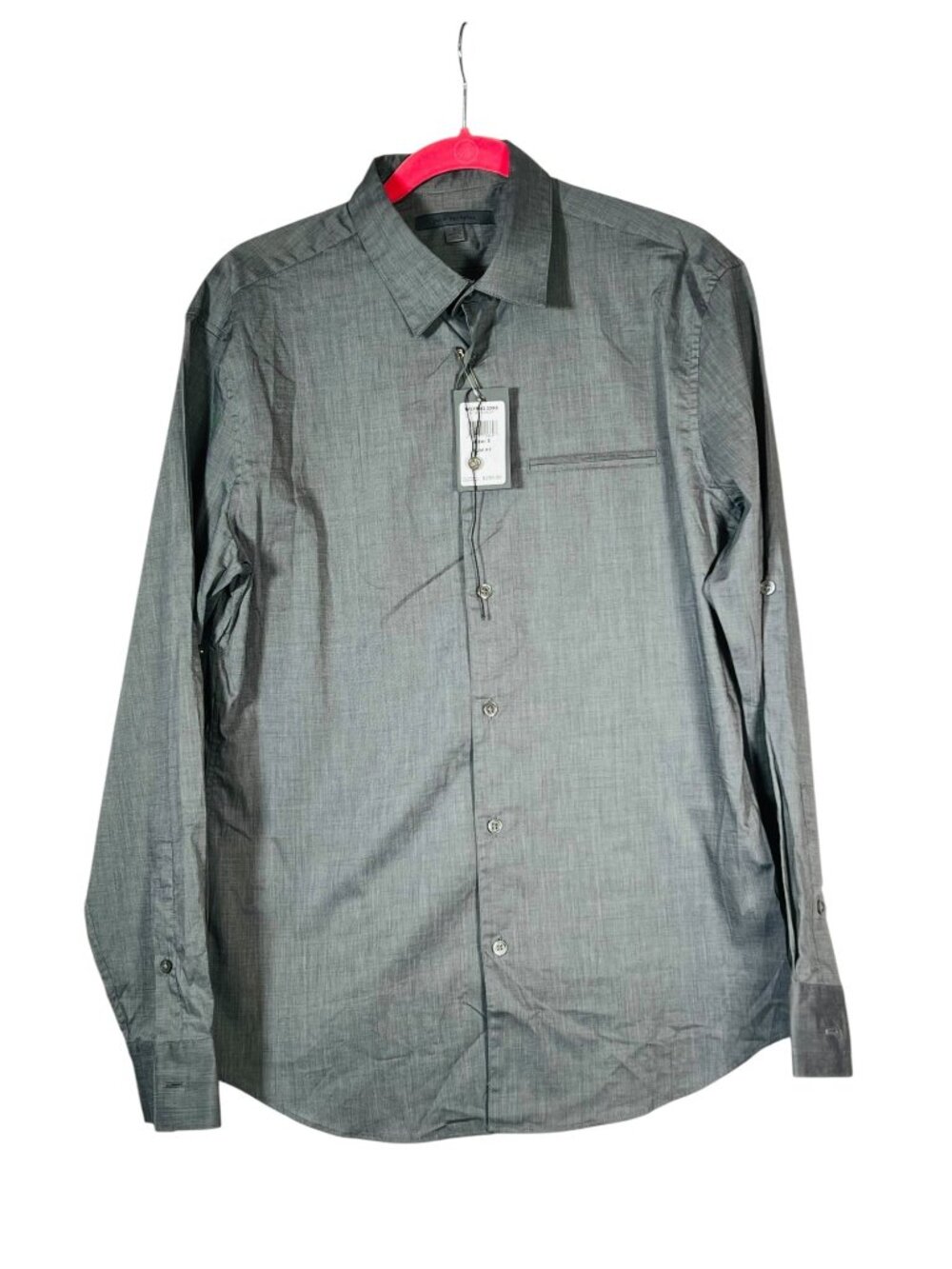 John Varvatos Slim Fit Gray Shirt S NWT $248 Retail